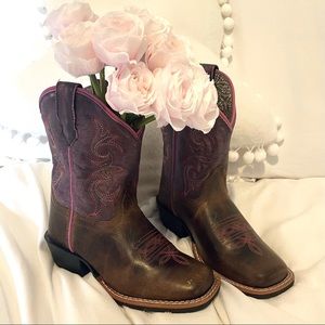 Kid's Dan Post Majesty Leather Boots Handcrafted